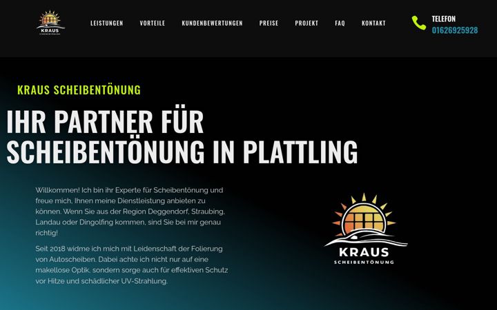 Screenshot of kraus-scheibentoenung.de
