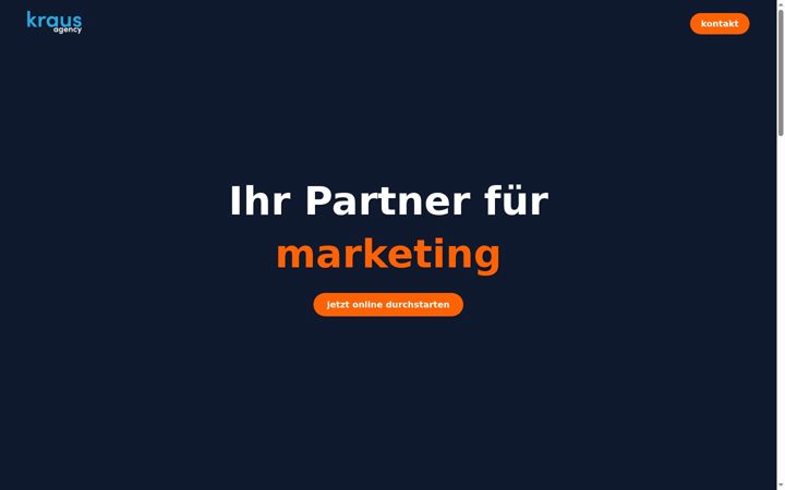 Screenshot of krausagency.de