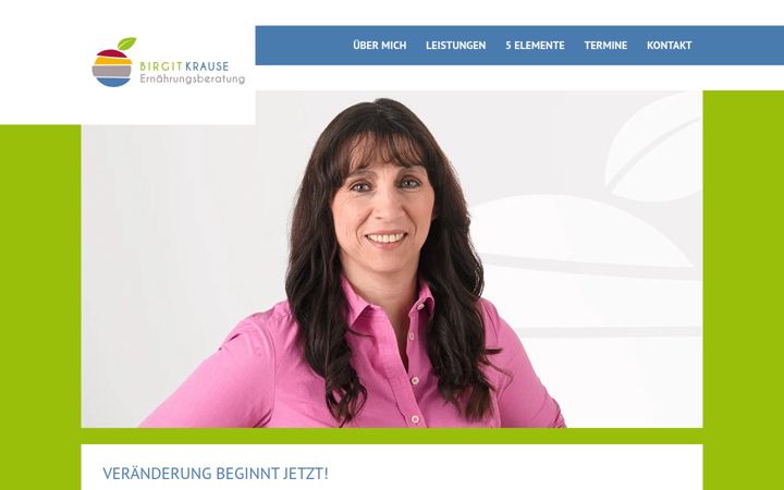 Screenshot of krause-ernaehrungsberatung.de
