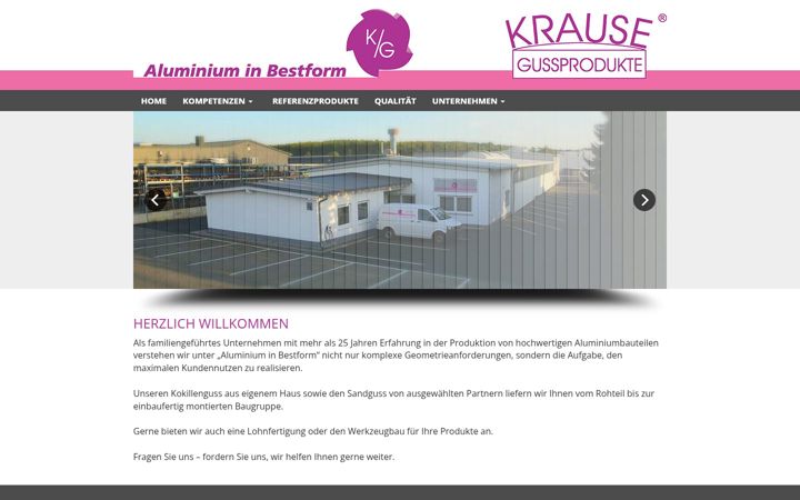 Screenshot of krause-gussprodukte.de