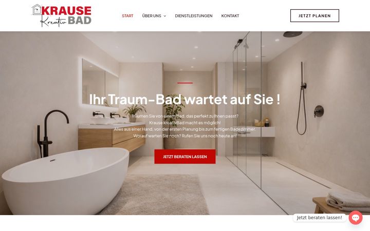 Screenshot of krause-kreativbad.de