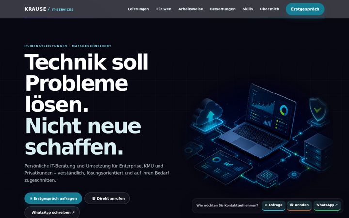 Screenshot of krause-solutions.de