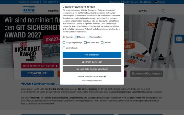 Screenshot of krause-systems.de