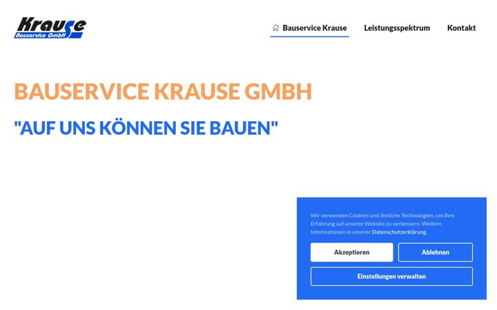 Screenshot of krausebau.com