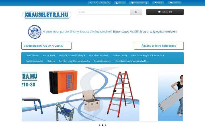 Screenshot of krauseletra.hu