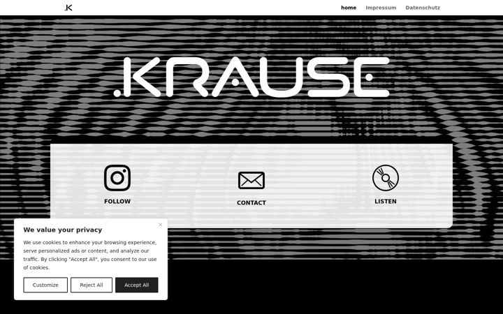 Screenshot of krausemusic.de