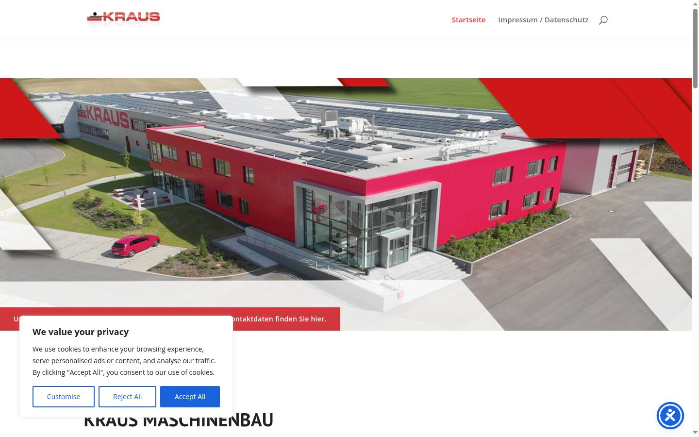 Screenshot tal-banner tal-kunsens muri qabel kwalunkwe interazzjoni