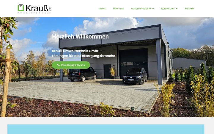 Screenshot of krauss-umwelttechnik.de
