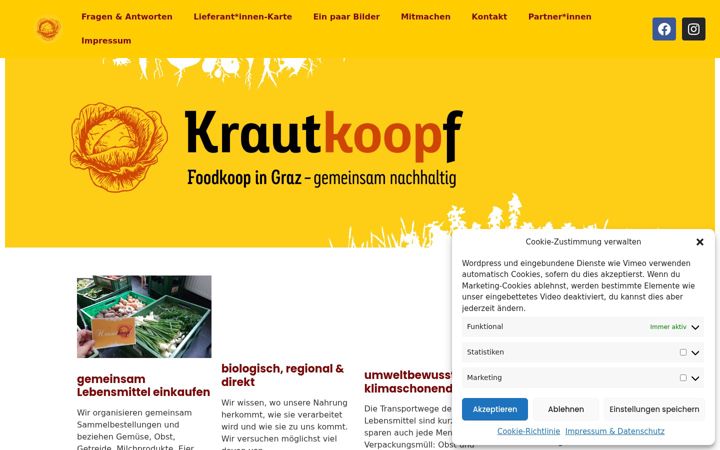 Screenshot of krautkoopf.at