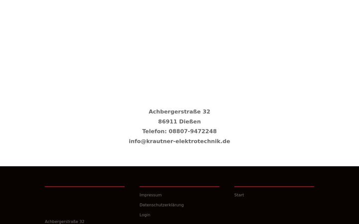 Screenshot of krautner-elektrotechnik.com