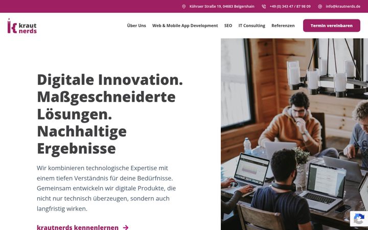 Screenshot of krautnerds.de