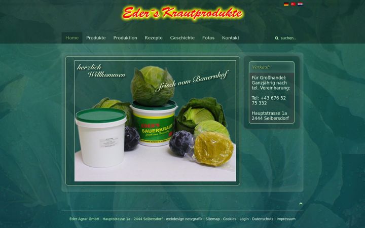 Screenshot of krautprodukte.at