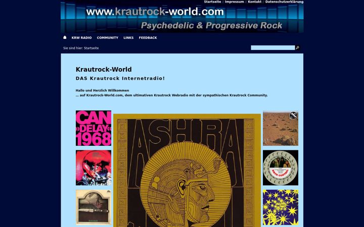 Screenshot of krautrock-world.com