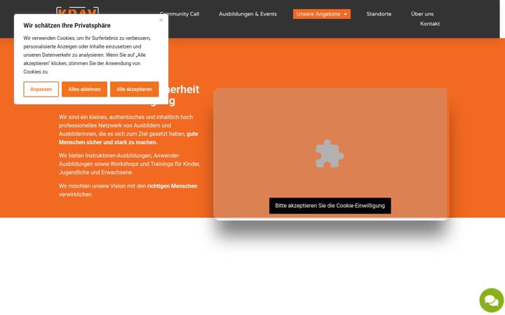 Screenshot of krav-core.com