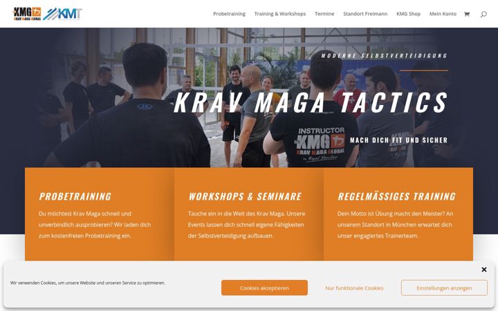 Екранна снимка на krav-maga-tactics.com