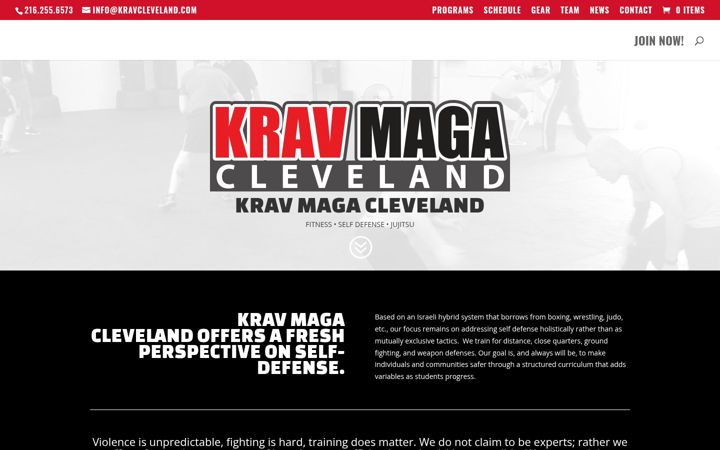 Screenshot of kravcleveland.com