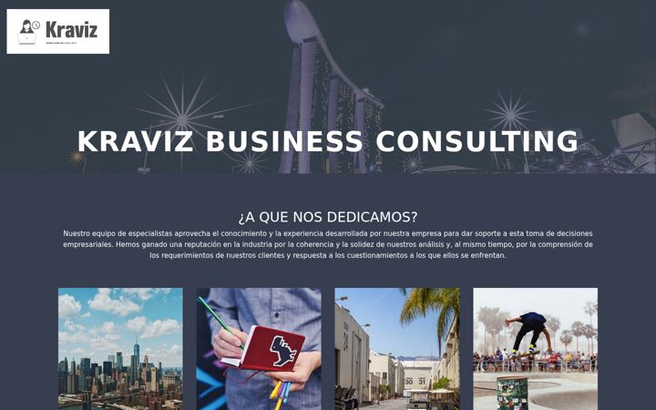 Captura de pantalla de kravizconsul.com