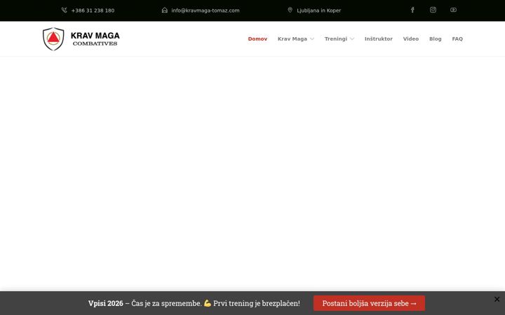 Screenshot of kravmaga-tomaz.com
