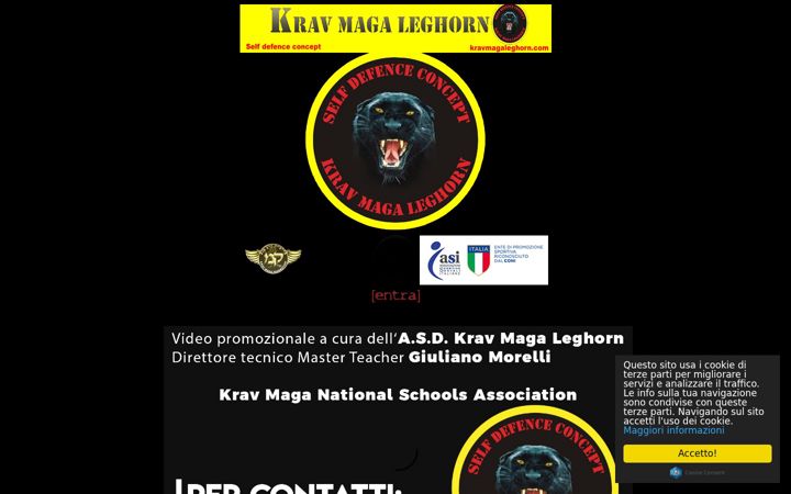 Screenshot of kravmagaleghorn.com