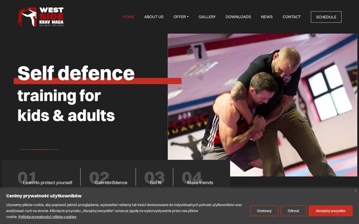 Screenshot of kravmagawestside.com