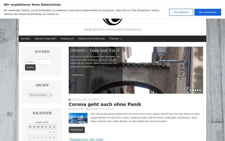 Screenshot of krawickel.de