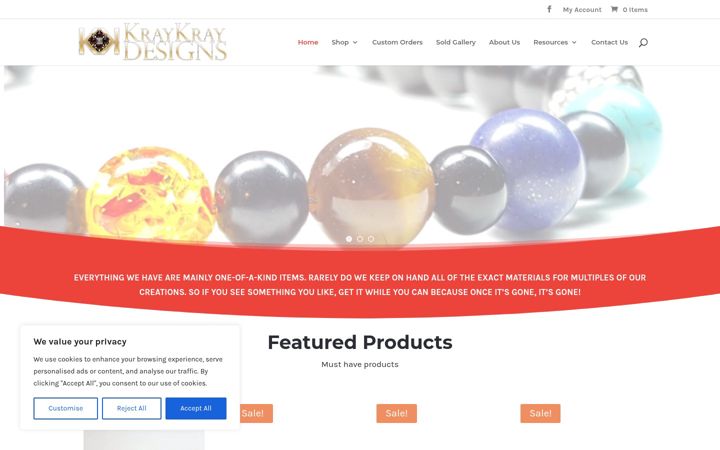 Screenshot of kraykray.com
