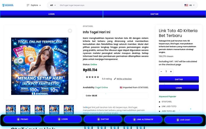 Screenshot of krazy-buffet.com