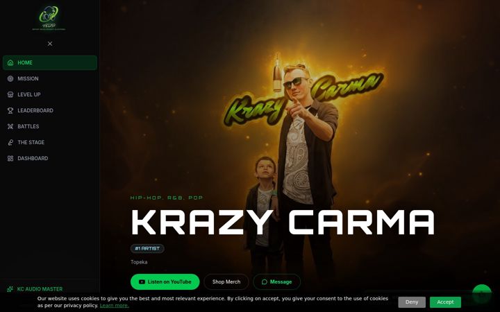Screenshot of krazycarma.com