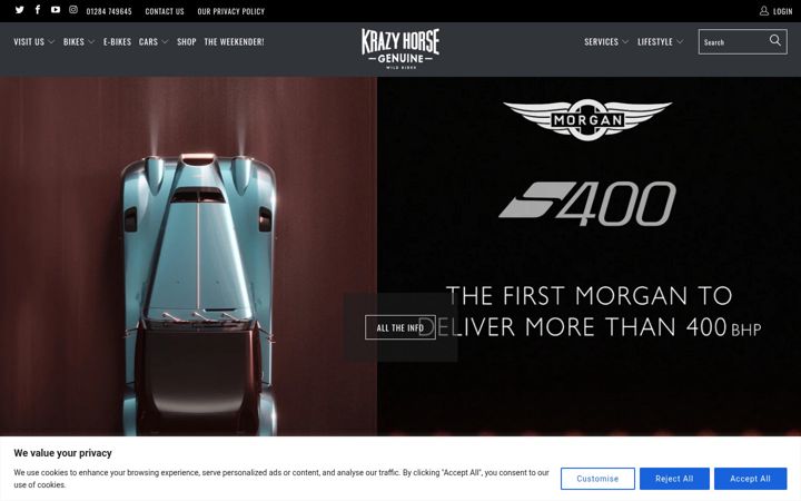 Screenshot of krazyhorse.co.uk