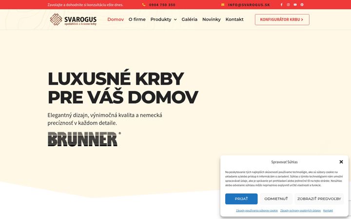 Screenshot of krbybrunner.eu