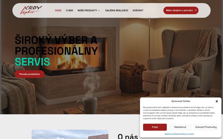 Screenshot of krbyliptov.sk