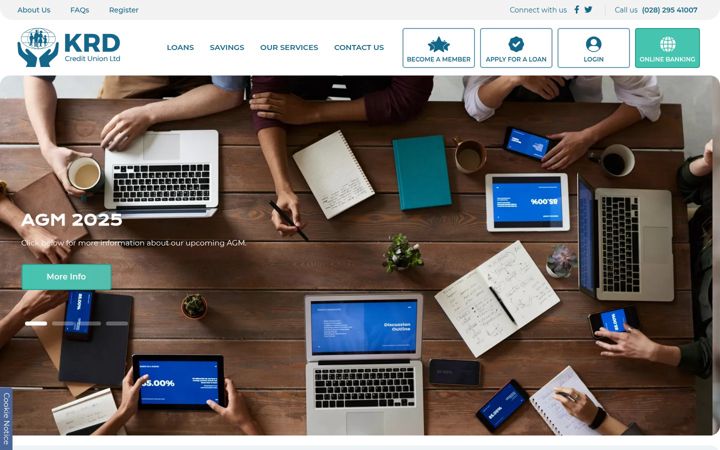 Snímek obrazovky krdcreditunion.com