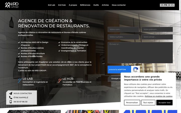 Screenshot of krdgroup.fr