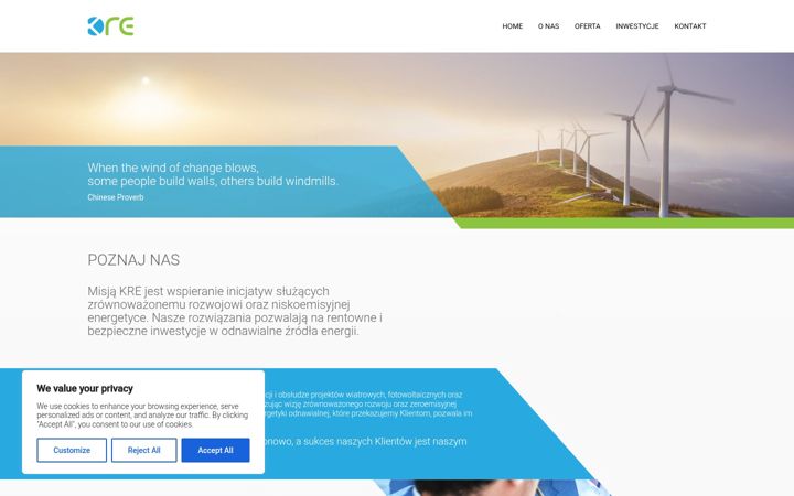 Screenshot of kre.com.pl