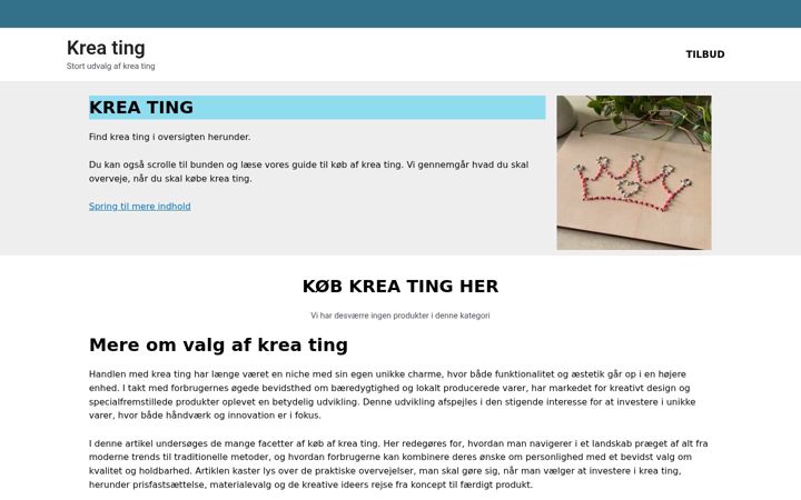 Screenshot of krea-ting.dk
