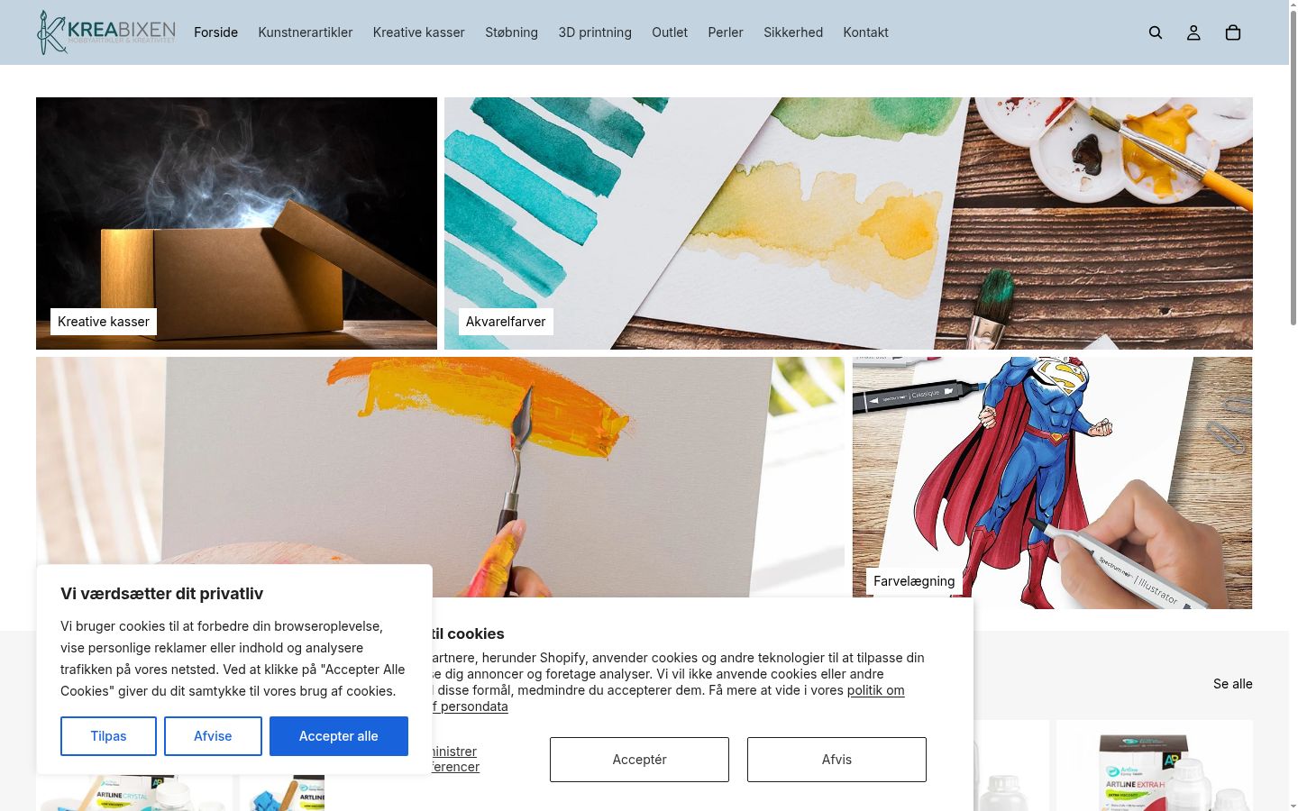 Sutikimo reklamjuostės, rodytos prieš bet kokią sąveiką, ekrano kopija