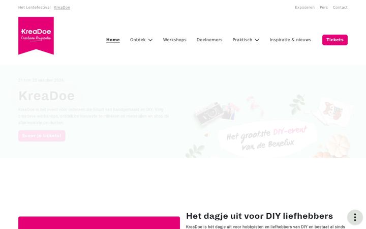 Screenshot of kreadoe.nl