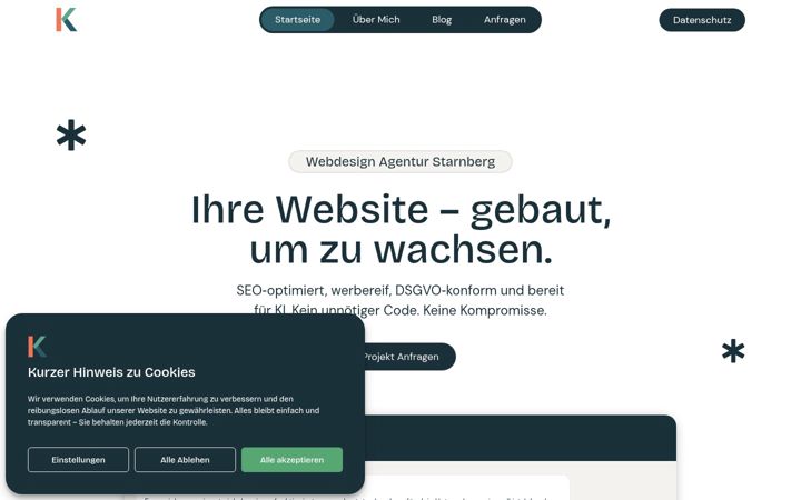 Screenshot of kreaforma.de
