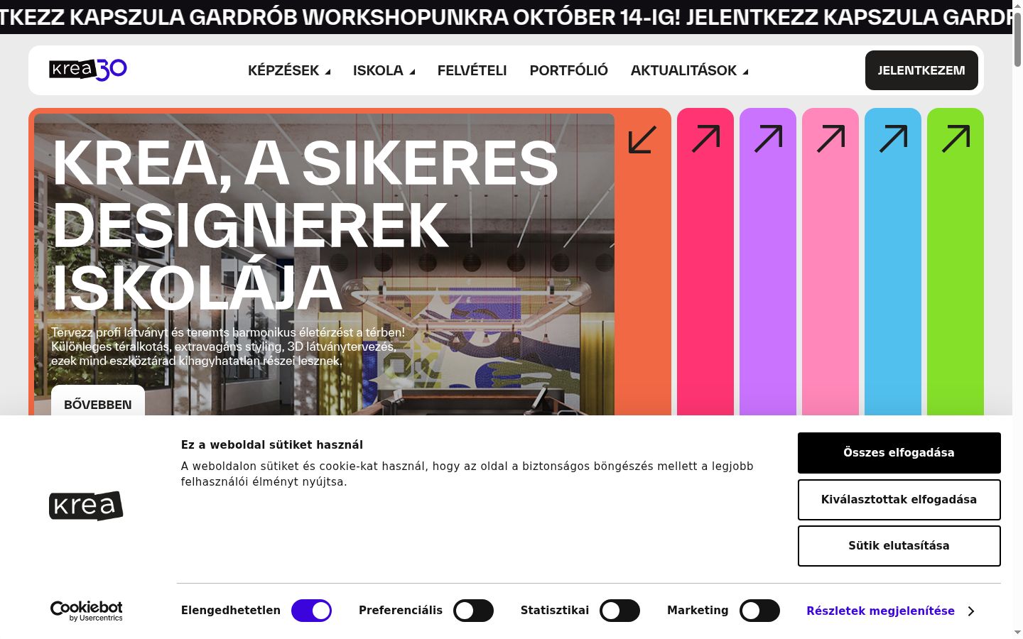 Ekrānuzņēmums ar piekrišanas baneri, kas tika rādīts pirms jebkādas mijiedarbības