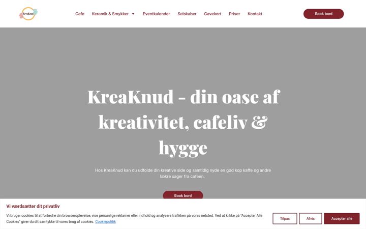 Screenshot of kreaknud.dk