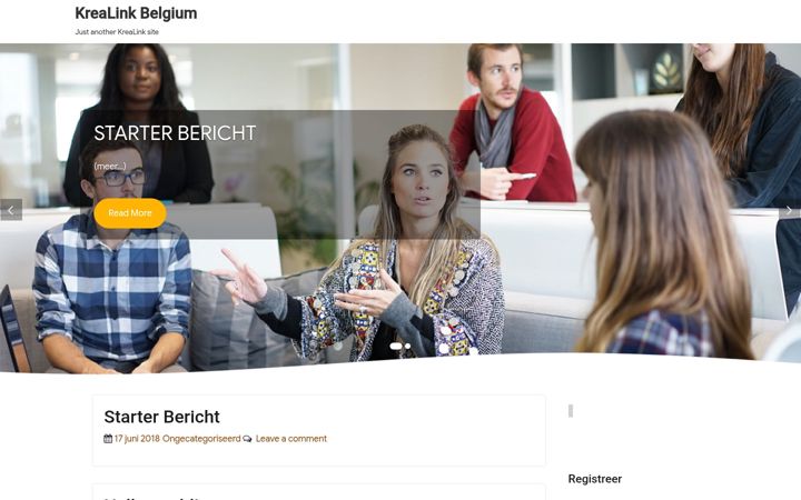 Screenshot of krealink.be