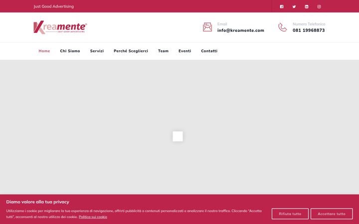 Screenshot of kreamente.com