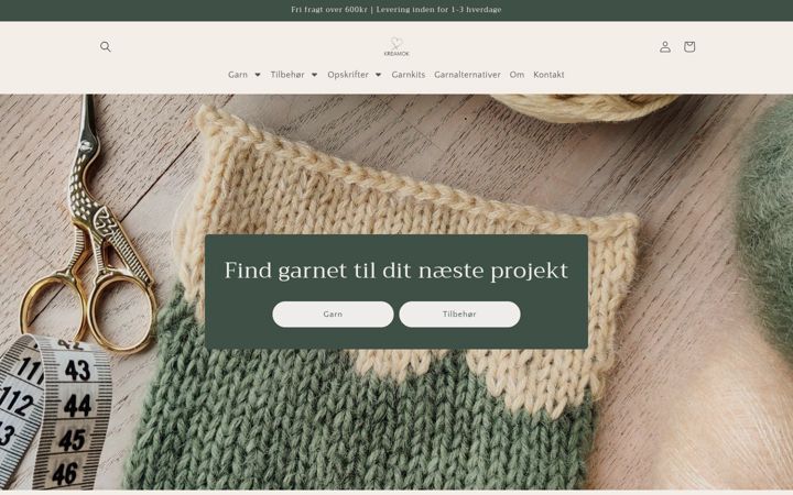 Screenshot of kreamok.dk