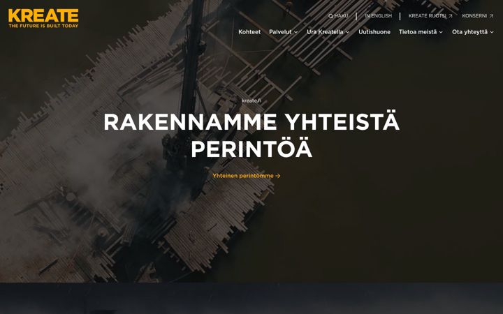 Skjermbilde av kreate.fi
