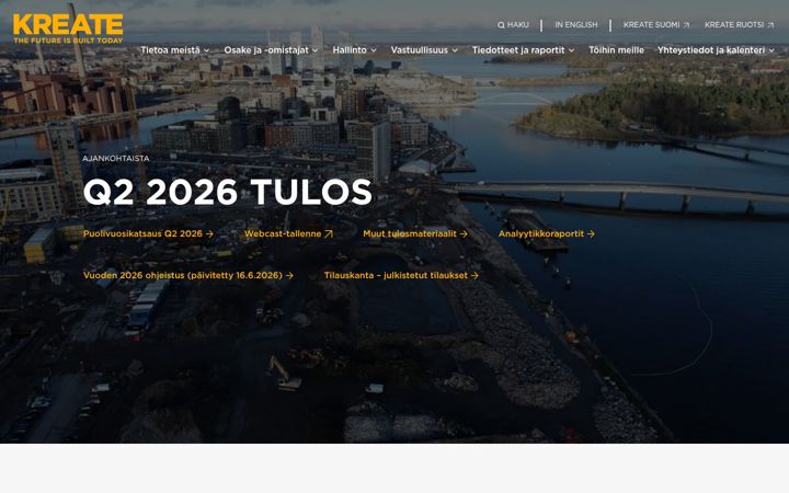 Zrzut ekranu kreategroup.fi