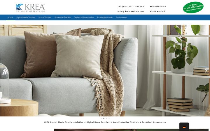Screenshot of kreatextilien.com