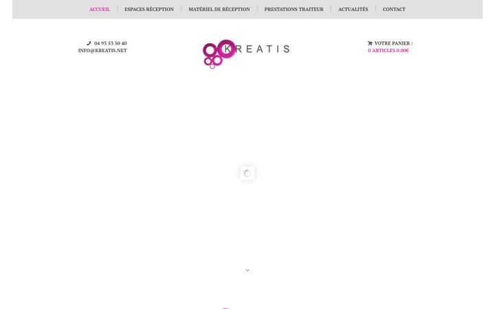 Screenshot of kreatis.net
