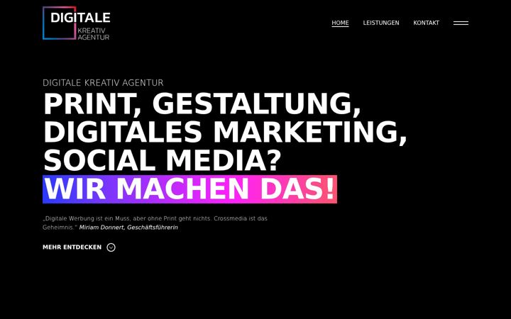 Screenshot of kreativ-agentur-kassel.de