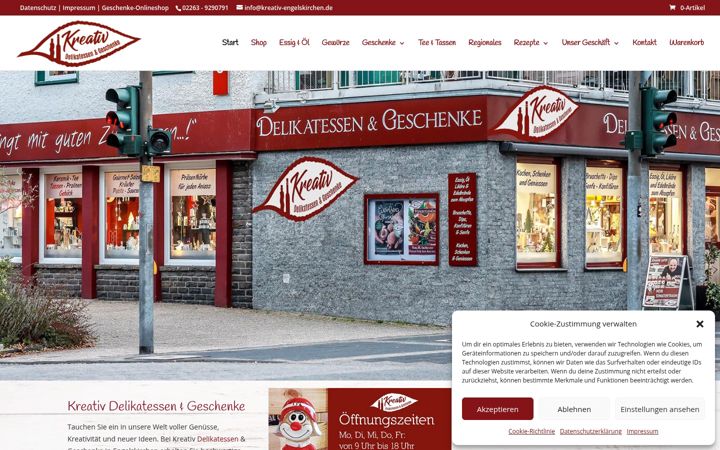Screenshot of kreativ-engelskirchen.de