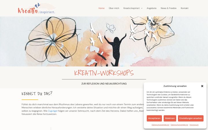 Screenshot of kreativ-inspiriert.de